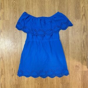 Kensie Off-the-shoulder Eyelet Dress